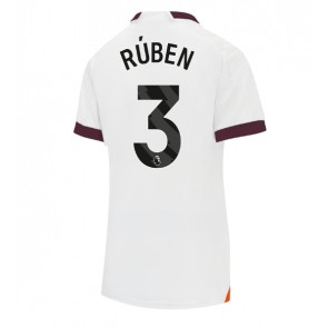 Manchester City Ruben Dias #3 Gostujuci Dres za Ženska 2023-24 Kratak Rukavima